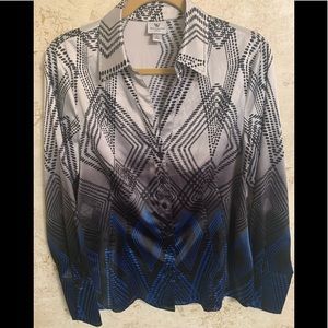 Worthington Print Blouse